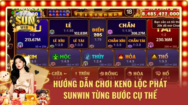 Năm chơi Keno lộc phát ở Sunwin đơn giản dễ hiểu 
