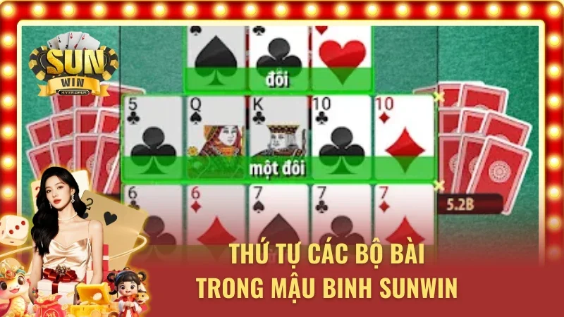 Thứ tự các bộ bài mậu binh Sunwin 