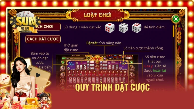 Quy trình đặt cược Sicbo tài phú MD5