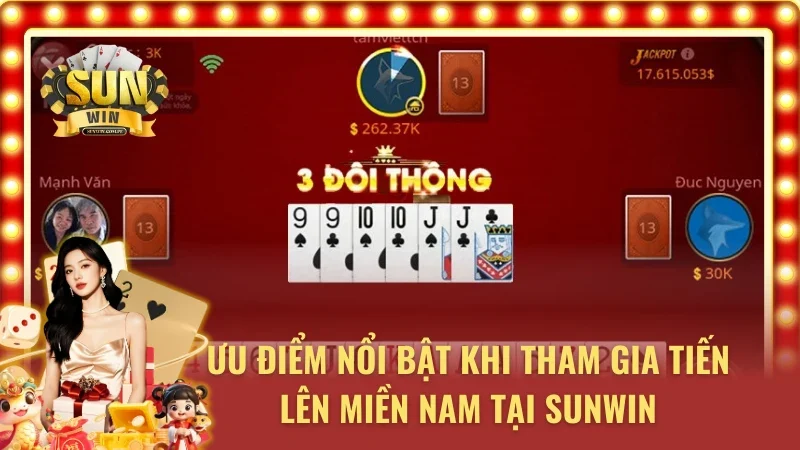Ưu điểm nổi bật khi tham gia tiến lên miền Nam tại cổng game